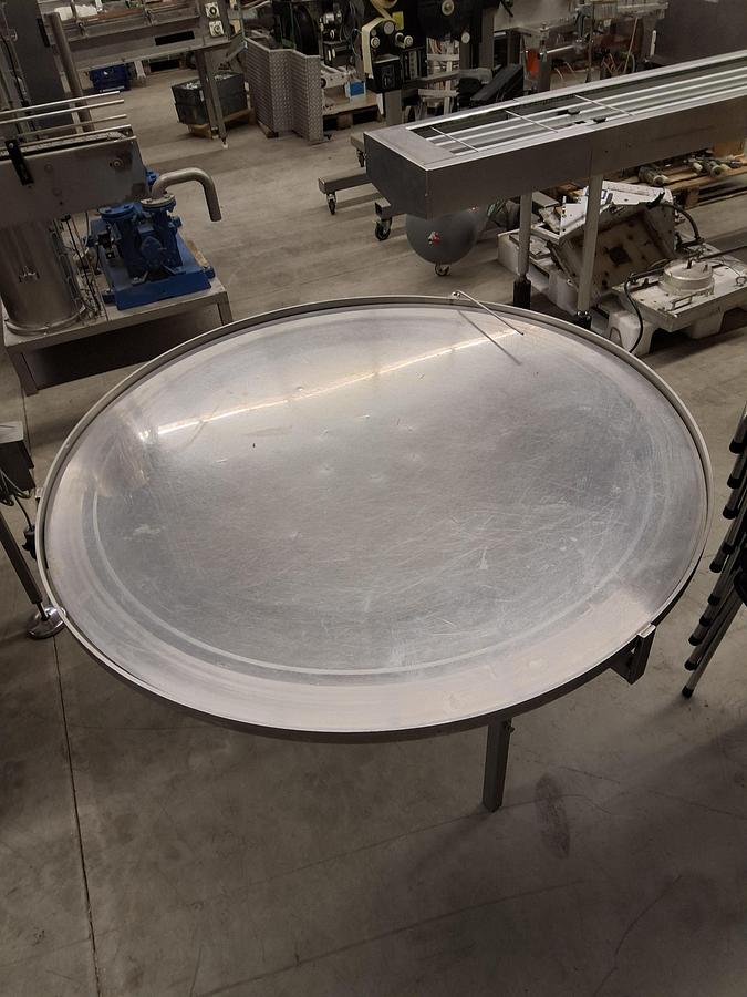 Gebruikt Turntable stainless 1250mm fixet speed