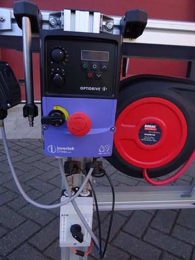 Used Videojet carton labeler with coder