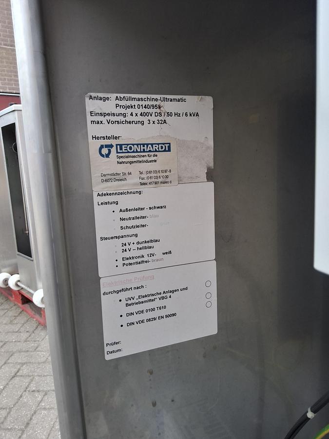 Gebruikt Piston dosing machine with infeed auger leonhardt ag-1 dpe 150 S