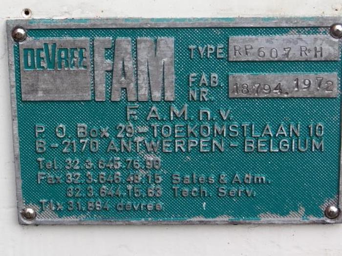 Used 1972 Fam RP607RU