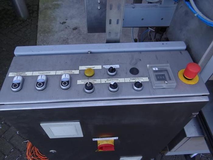 Used 2 side wetglue labeler for oval glass jars Langguth