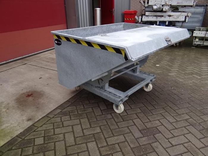 Used tiltable bin forklift galvanized