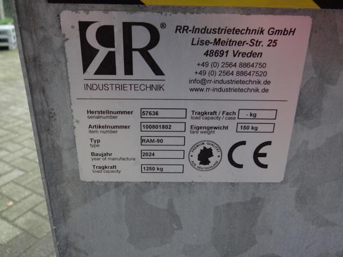 Used tiltable bin forklift galvanized