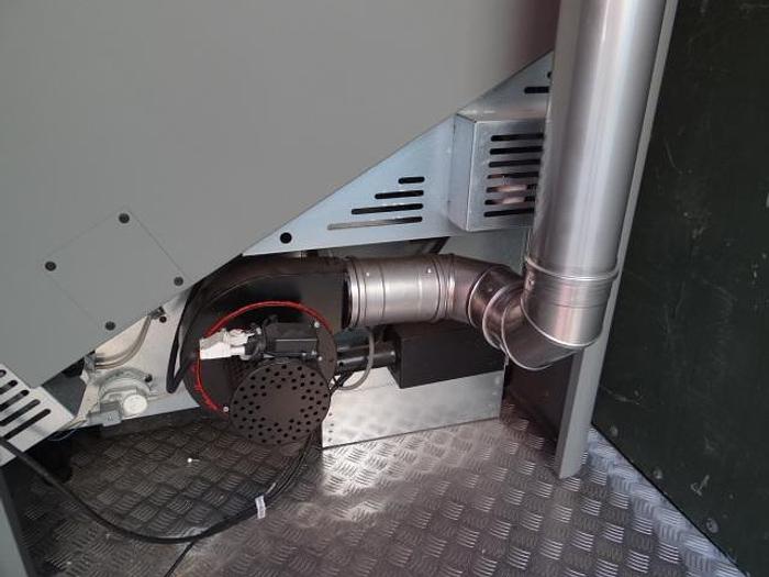 Used pellet gestookte cv ketel in container