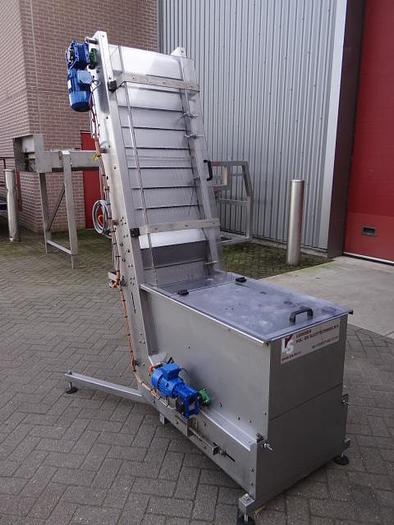 Used cap elevator and sorter