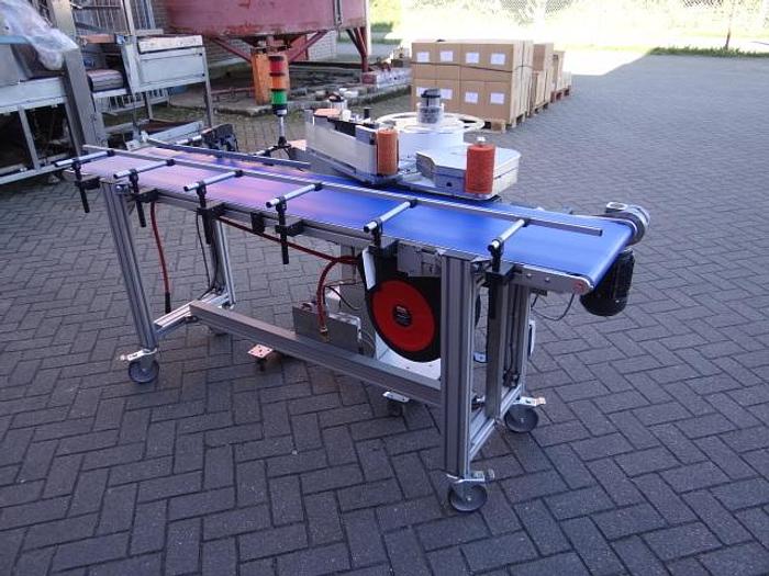 Used Videojet carton labeler with coder