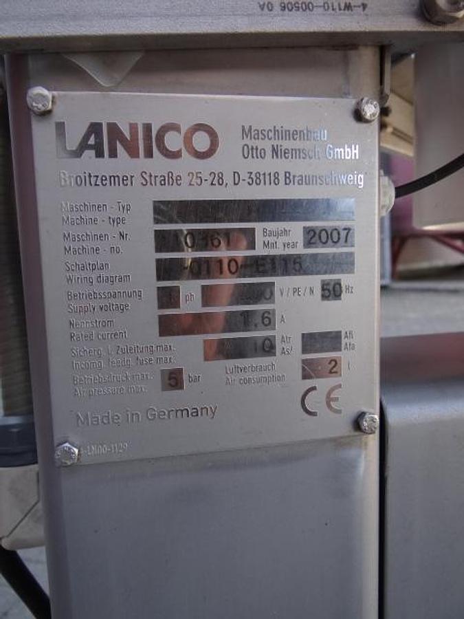 Gebruikt Lanico V110P H semi automatic Can seamer