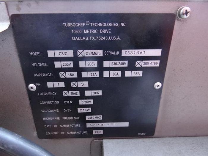 Used 2003 Turbo Chef C3/C Multi