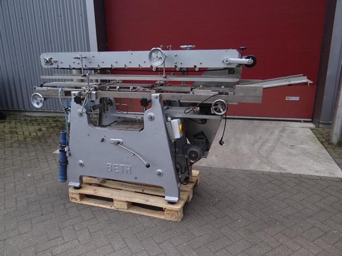 Used wet-glue Roll trough labeler for big diameter cans