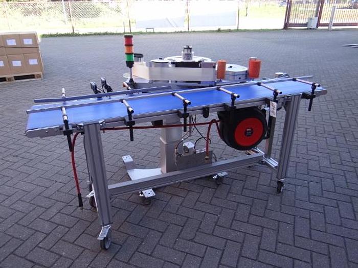 Used Videojet carton labeler with coder