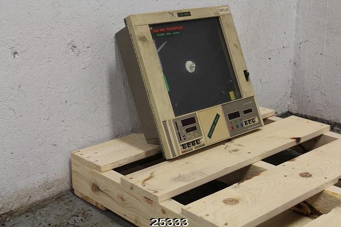 Used Taylor Instrument FULSCOPE Combustion  Engineering Taylor Fulscope Er/C Chart Recorder, Two Loops, Digital Display #25333