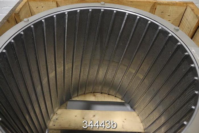 Used Black Clawson UV300 Screen Basket, .078" Holes #34443