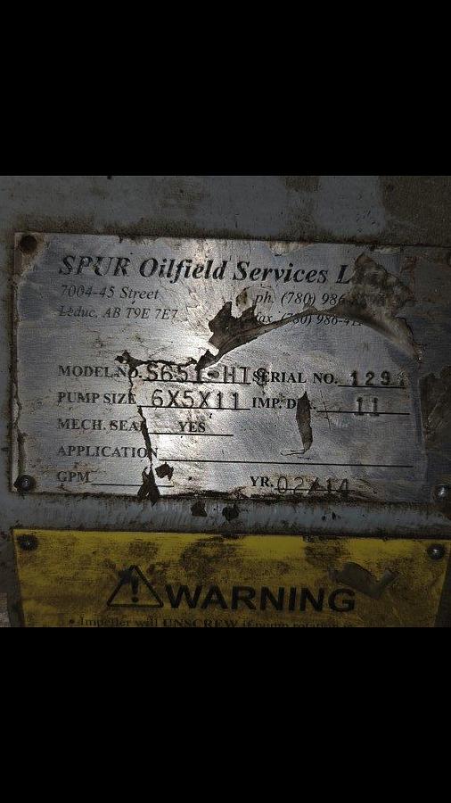 Used EMSCO F-650 Triplex Mud Pump