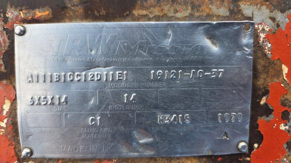 Used Mission Magnum 6X5X14 Centrifugal Pump