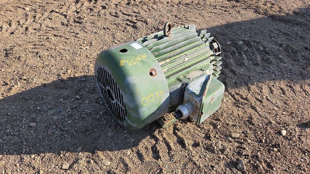 Used Toshiba 15/10/7.5 HP Triple Rate Electric Motor
