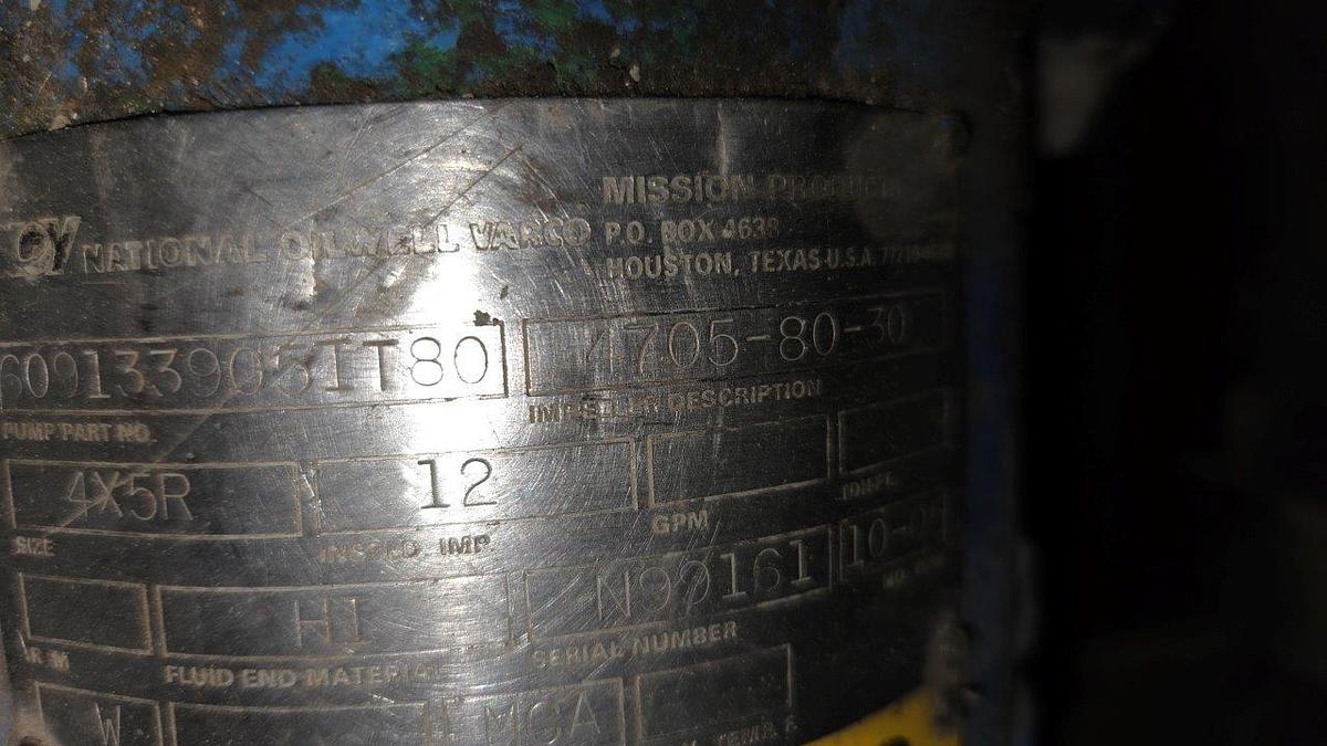 Used Gardner Denver PAH 4 1/2 x 8 Triplex Mud Pump