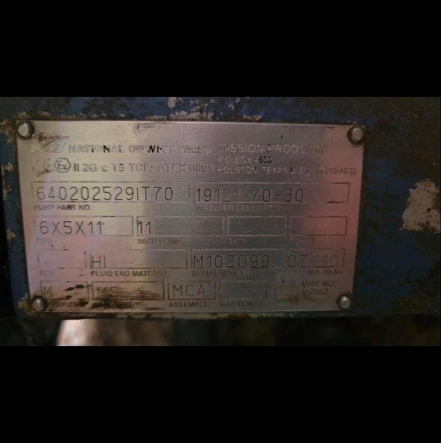 Used Gardner Denver PZ-8 Triplex Mud Pump