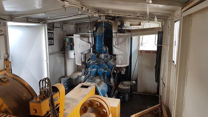 Used Oilwell S-856-10, (Formerly S-824-10) 6x8 Triplex Mud Pump Package