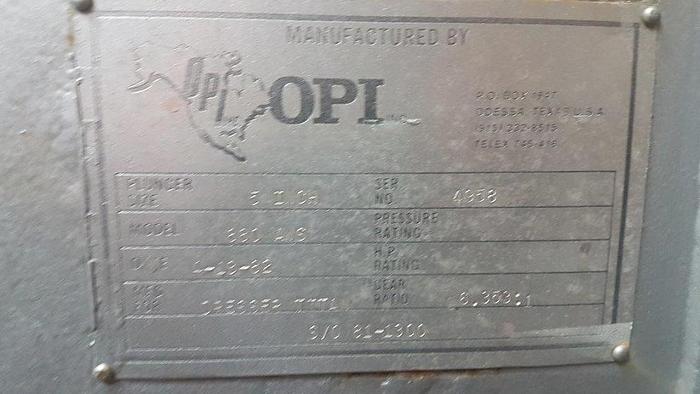 Used OPI AWS-880 Triplex Frac Pump Power End