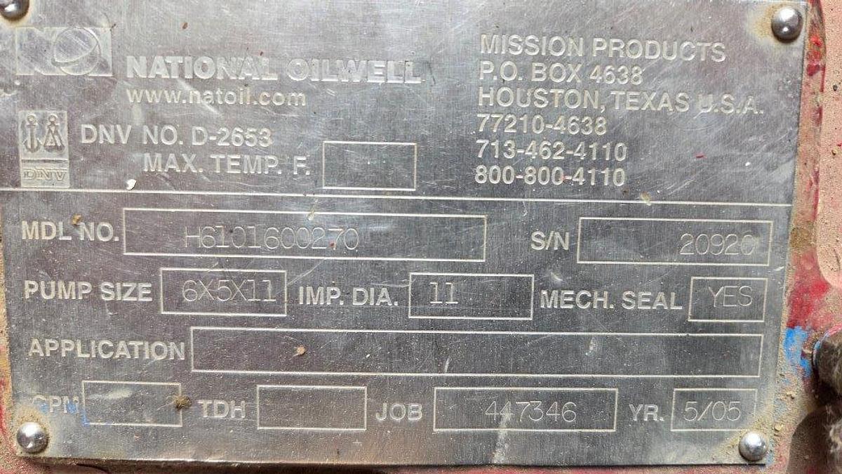 Used OPI 700 HDL Triplex Mud Pump