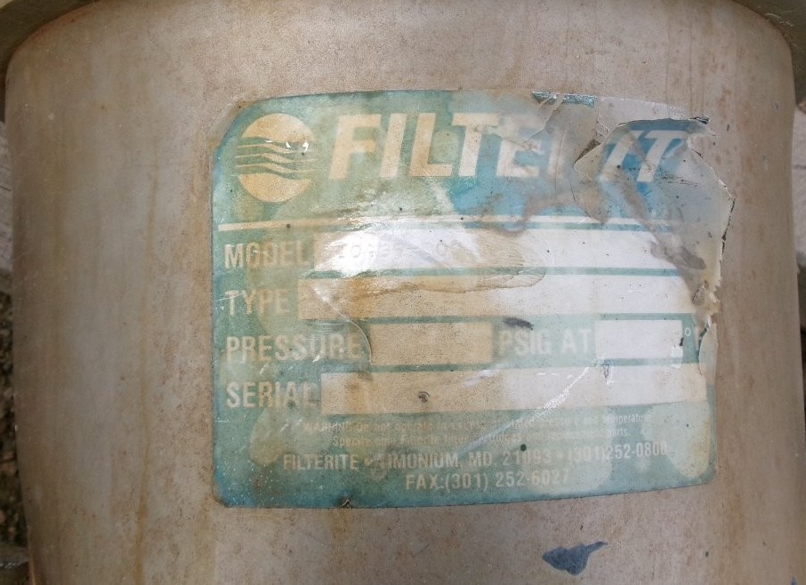 Used Filterite 710439-000