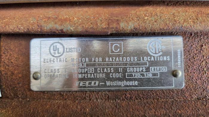 Used Teco - Westinghouse 7.5 HP