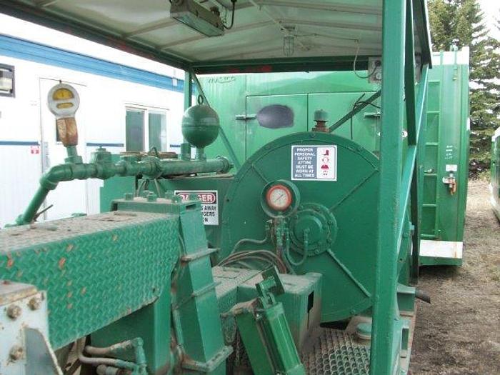 Used Oilwell S-856-10, (Formerly S-824-10) 5x8 Triplex Mud Pump Package