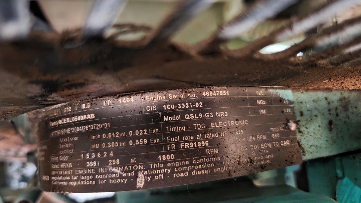 Used Cummins/Stamford 400 KW Diesel Generator