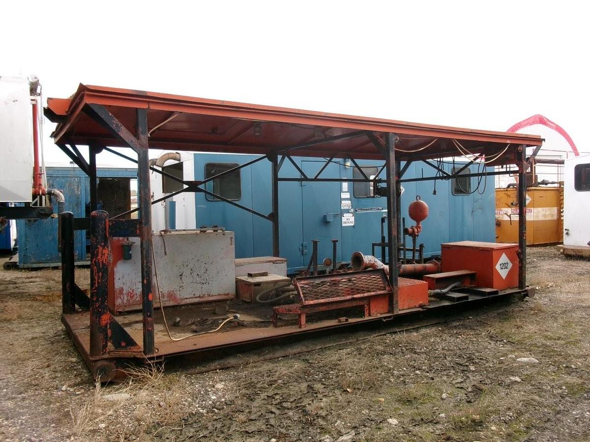Used Oilfield Skid Heavy Duty Shop Built Pumphouse