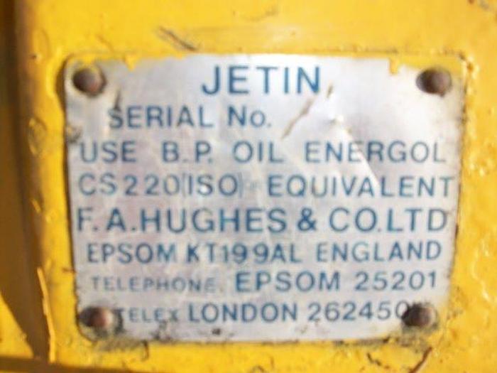 Used Hughes-Jetin 2000 High Pressure Water Blasting Triplex Pump