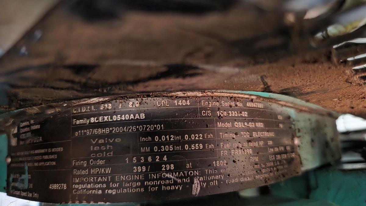 Used Cummins/Stamford 400 KW Diesel Generator