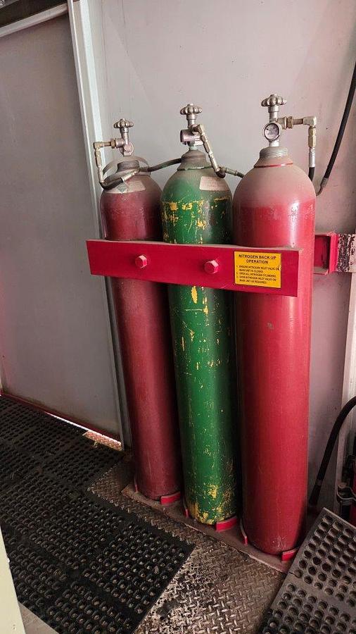 Used Control Technology Inc 5 Station Hydraulic Accumulator