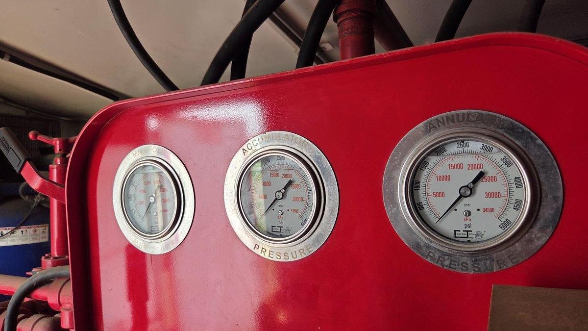 Used Control Technology Inc 5 Station Hydraulic Accumulator