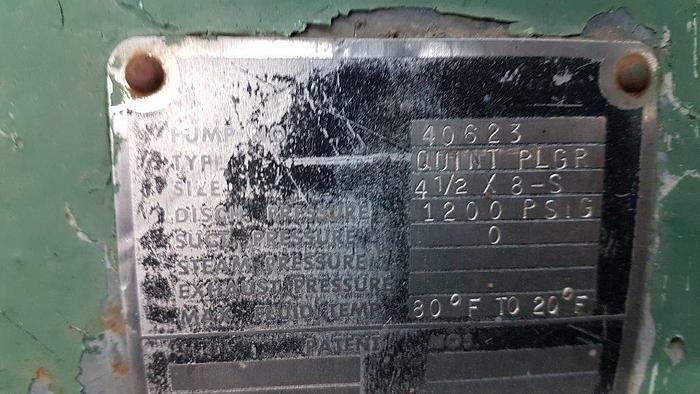 Used WILSON SNYDER 85-25 Quintuplex Plunger Pump