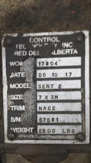 Used SHAFFER 7 1/16" 3M Double Ram BOP