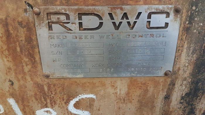 Used SHAFFER 7 1/16" 3M Double Ram BOP