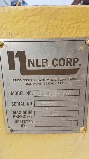 Used NLB Corp. 20150D-7/8 Triplex High Pressure Pump