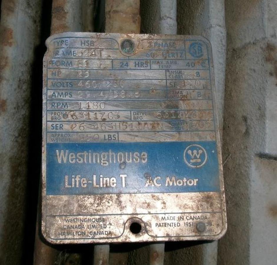 Used Westinghouse 25 HP