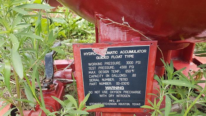 Used Stewart & Stevenson Mfg Hydro Pneumatic Accumulator Sphere