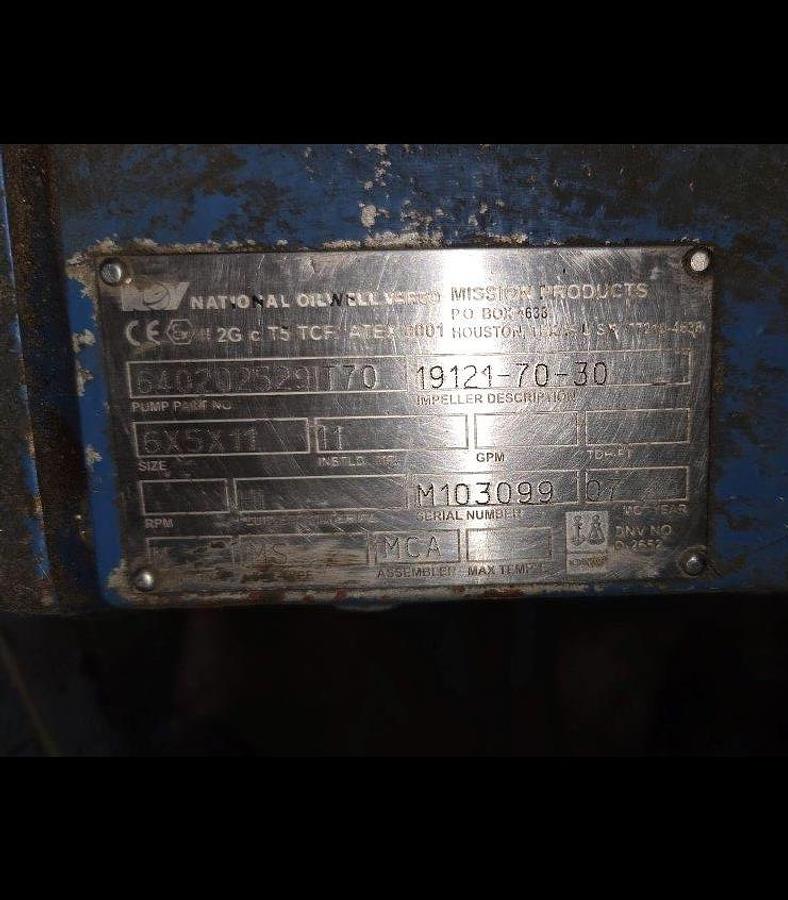 Used Gardner Denver PZ-8 Triplex Mud Pump