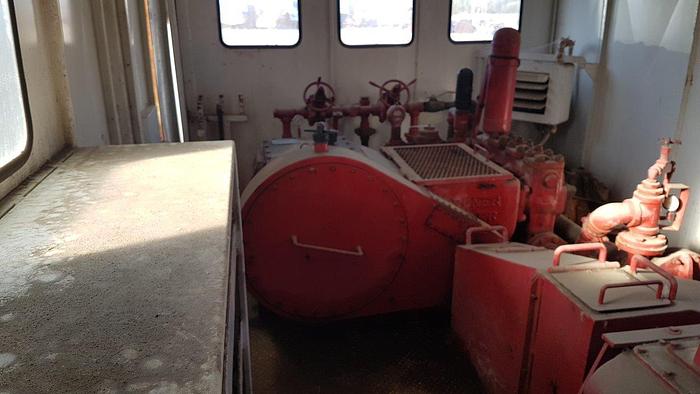 Used Gardner Denver PE-5Y 3x5 Triplex Well Servicing Reversing Mud Pump Package