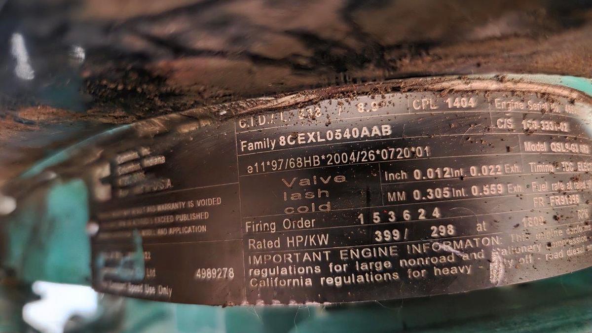 Used Cummins/Stamford 400 KW Diesel Generator