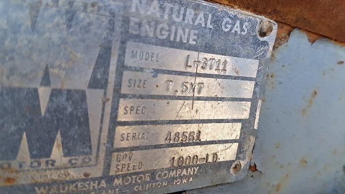 Used Waukesha L-3711 Natural Gas Engine
