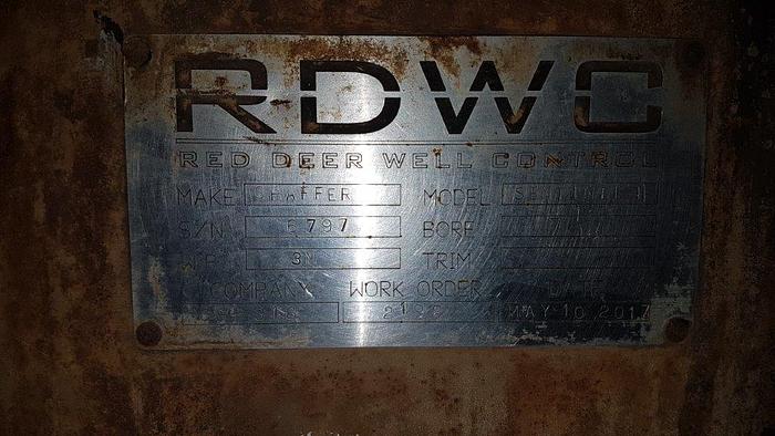 Used SHAFFER 7 1/16" 3M Double Ram BOP