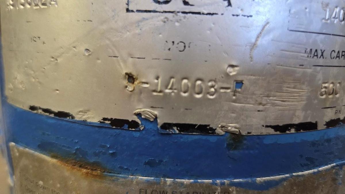 Used Coorstek S-14003-F Pulsation Dampener