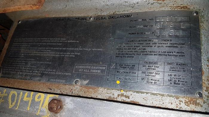 Used Gaso 3113-L Tri Plex Pump