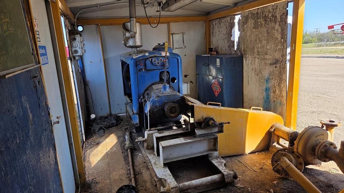 Used Heavy Duty Shop Built Pump House For Oilwell 336P Triplex Pump