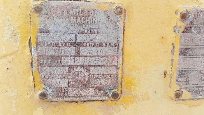 Used Hamilton Gear  H1100 Parallel Shaft Gear Reducer