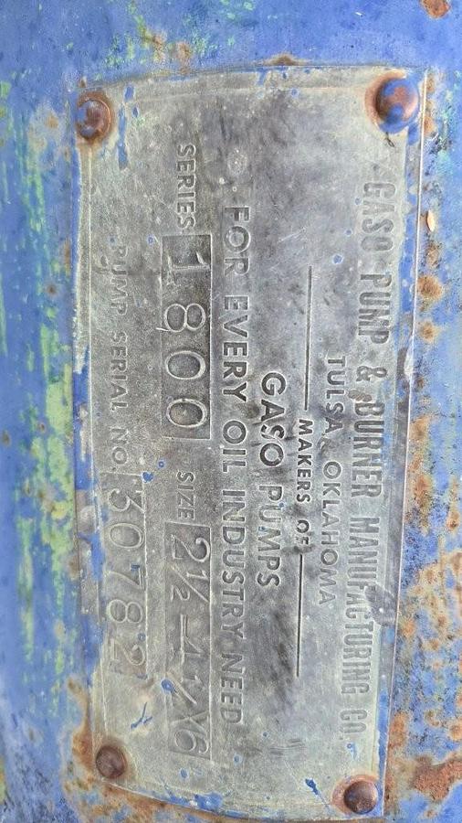 Used Gaso 1849 Duplex Mud Pump