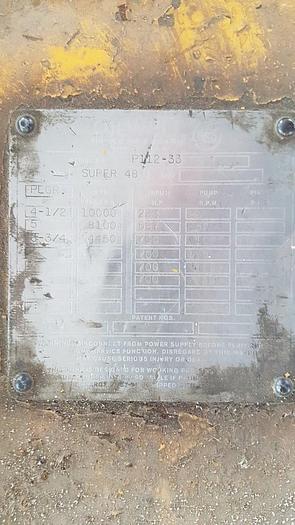 Used Oilwell Super 48 4.5x8 Triplex Well Servicing Reversing Mud Pump